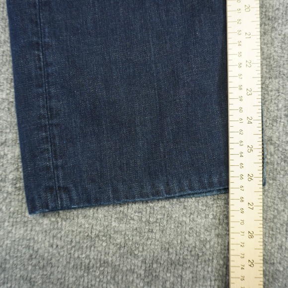 7 For All Mankind Austyn Jeans Women 32x26 Dark Blue Relaxed Straight Leg Denim - Picture 3 of 14